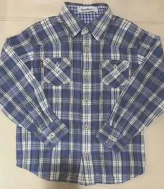 familiar チェック柄 長袖シャツ 120