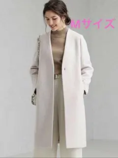 green label relaxing ノーラペルコート　Mサイズ