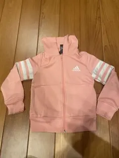 adidas フルジップパーカー 120 ピンク　アディダス