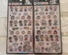 スヌーピー SNOOPY PEANUTS ドロップシール 立体シール 2枚