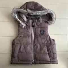 COMME CA ISM フード付きダウンベスト 100A