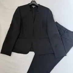 極美品 ユナイテッドアローズ パンツスーツ ノーカラー 1ボタン L 洗える