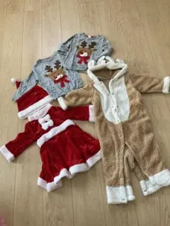 クリスマス　サンタクロース　トナカイ