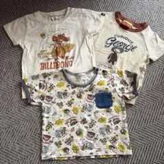ビラボン おさるのジョージ ベビーTシャツ キッズTシャツ 3枚まとめ売りのサムネイル