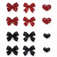 ネイルパーツ リボン 12個 デコ素材