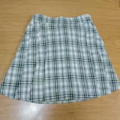 LOVETOXIC ラブトキ　グリーン系チェック プリーツ スカート L160