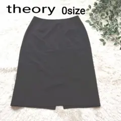 最終SALE セオリー theory ［0size］ひざ丈タイトスカートブラック