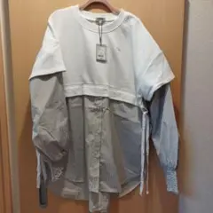 NIKO AND... 長袖ストライプトップス L