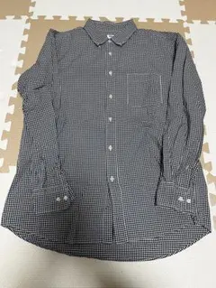 UNIQLOブロードシャツ/チェック/ボタンダウン　XL
