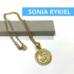 SONIA RYKIEL ロングネックレス タッセル リングモチーフ シルバー 