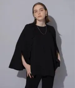 kn挨拶不要です！ ❗️cadune スカラケープブラウス 36 CADUNE】スカラケープブラウス 36 白