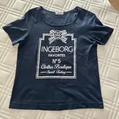 ¨̮♡︎ INGEBORG 半袖カットソー【ネイビー】のサムネイル