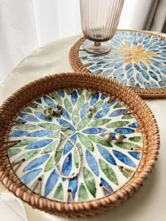 ハンドメイド　ラタン×シェルのサムネイル