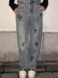 キラキラデニム クロス Y2K ギャル