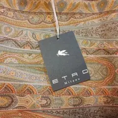 【極美品・未使用】ETRO / イタリア製 ウールシルク ストール ペイズリー柄