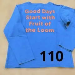 Fruit of the Loom 長袖カットソー 青