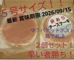 大阪前田製菓 訳ありチーズケーキ(５号)２個セット　ゆうパケットポスト発送のサムネイル