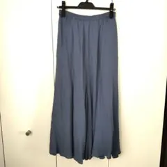 スローブイエナ 青色 ロング フレアスカート