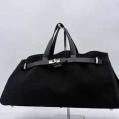 極美品✨ デコルテアクセサリー 横長トートバッグ ワイド キャンバス 