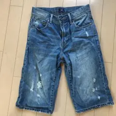 ジーンズ デニムハーフパンツ