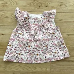 花柄フリル袖トップス（90cm