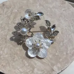 桜 ブローチ ゴールド 入学式 フォーマル シンプル