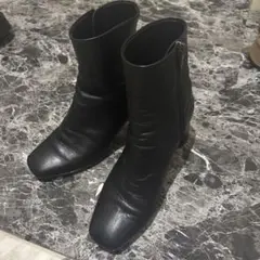DIANA　オールレザーサイドジップブーツ　24cm　ブラック