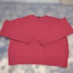 UNIQLO クルーネックニット ピンク Lサイズ