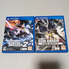 psvita ガンダムブレイカー2 ゴッドイーター2 レイジバースト 2本セット