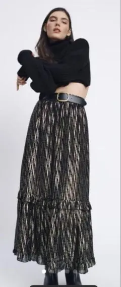 ZARA メタリック　スカートのサムネイル