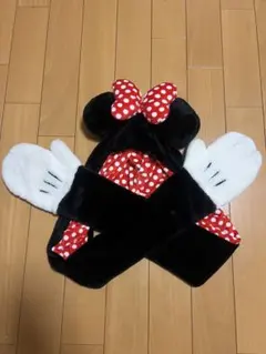 ディズニー ミニーちゃん ミニー マフラーキャップ