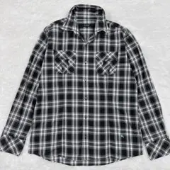 極美品✨NUMBER NINE チェックシャツ ブラック×ホワイト Mサイズ