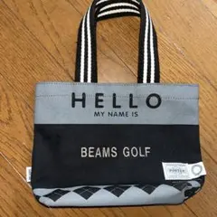 BEAMS GOLF ブラックナイロン トートバッグ 2025年モデル BEAMS GOLF ブラックナイロン トートバッグ 2025年モデル