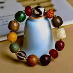 天然玛瑙石ビーズブレスレット 多色ハンドメイド ビーズ ブレスレット