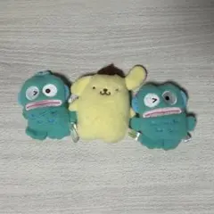 サンリオふわもこ ワッペンこれくしょん マスコット　ハンギョドン　ポムポムプリン
