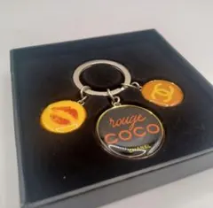 CHANEL ルージュココ モチーフ キーホルダー 箱付き