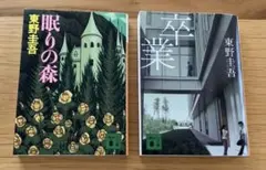 「卒業」「眠りの森」東野 圭吾 加賀恭一郎シリーズ 2冊セット
