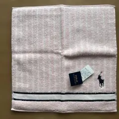 Ralph Lauren ピンク ストライプ ハンカチ