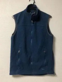 美品 REI アールイーアイ フリース ベスト上質素材 ZIP ロゴ刺繍