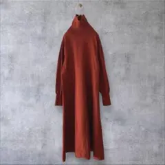 ★美品◆アーバンリサーチロッソ◆ タートルネックフレアワンピースOR