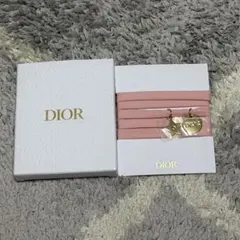 【未使用】Dior チャーム スター ロゴ ピンク リボン