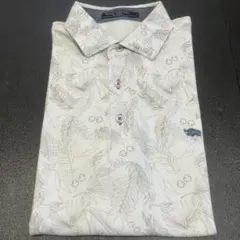 KANSAI YAMAMOTO HOMME 半袖ポロシャツ 総柄リーフ柄 メンズのサムネイル
