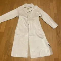 ZARA ベージュ スエード風 ロングコート