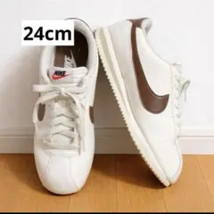 美品 ナイキ Nikeコルテッツ Cortez 24cm ホワイト ブラウン