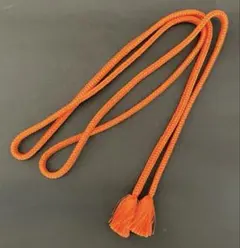 オレンジ色房付き 帯締め