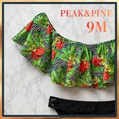 E-13 新品 PEAK&PINE 水着 ビキニ 日本製 9号　M 花柄　タグ付のサムネイル