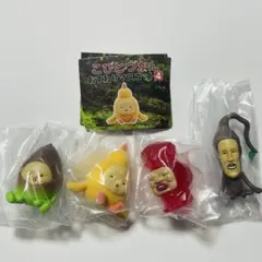2*チ様 こびとづかん　おすわりマスコット4　4種　ガチャ　カプセルトイ