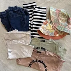 キッズ服10点セット サイズ90〜95 帽子　Tシャツ　ジーパン　双子