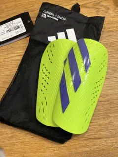 adidas シンガード S ライムグリーン 収納袋付き