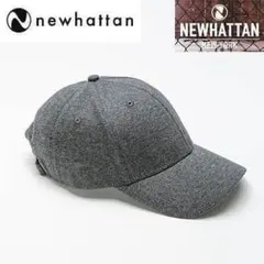 ⭐️ニューハッタン　6パネルキャップ　ウール　グレー　灰色